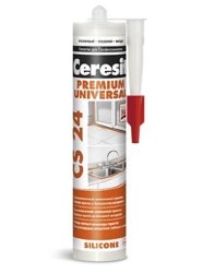 Герметик силиконовый Ceresit СS 24 универсальный белый 280 мл