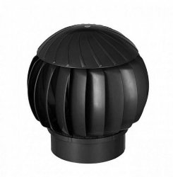 Ротационная вентиляционная турбина РВТ-160 "Нанодефлектор" (черный)