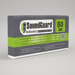 Плита звукопоглащающая ЭкоПлита SoundGuard EcoBasalt "80"